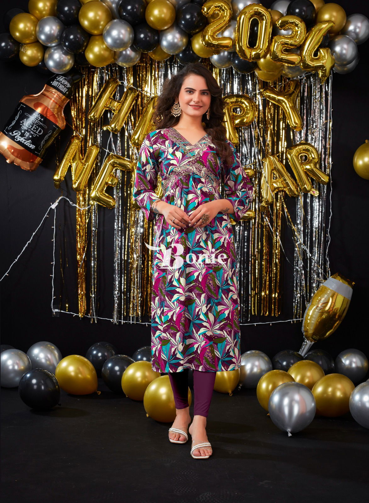 Shagun Vol 3 By Bonie Rayon Printed Alia Cut Kurtis Catalog